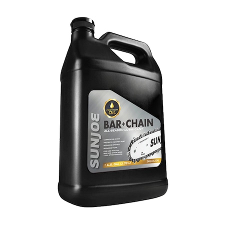 SUN JOE Premium Bar, Chain and Sprocket Oil, Chainsaw Chain Lubrication, Chain Saw Chain Oil – 1-Gallon SWJ-OIL-GAL